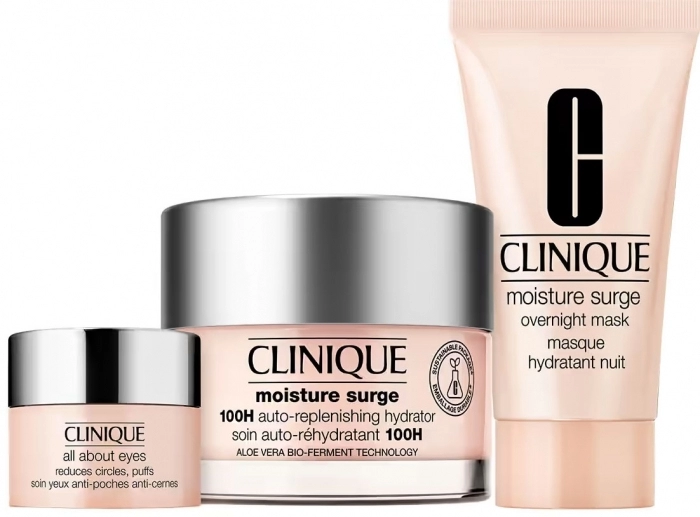 Set Moisture Surge 100H 50ml + Overnight Mask 30ml + All About Eyes 5ml Set Moisture Surge 100H 50ml + Overnight Mask 30ml + All About Eyes 5ml