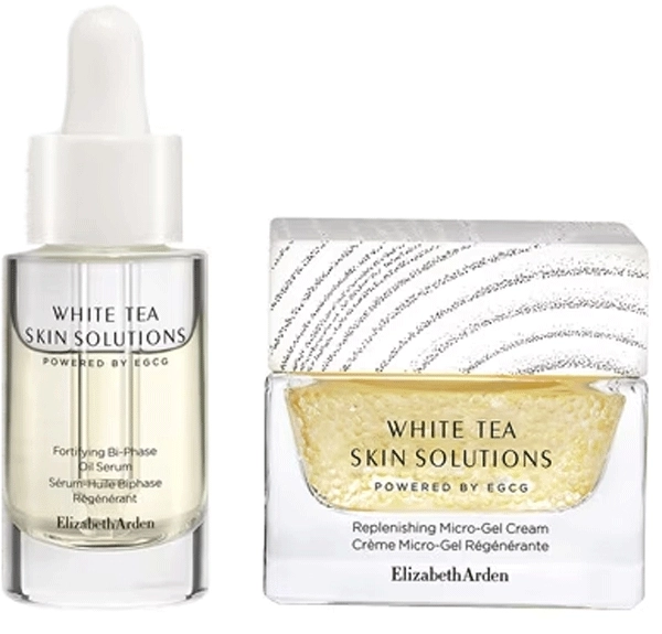 Set White Tea Skin Solutions Replenishing Micro-Gel Cream 50ml + Oil Serum 15ml