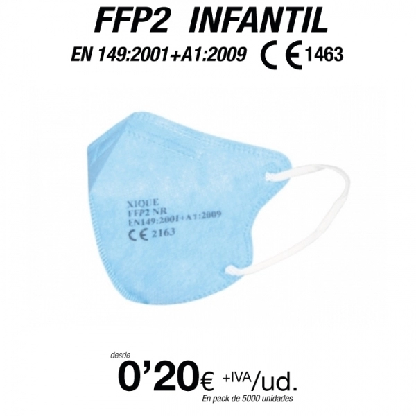 Mascarillas para Niños/as FFP2 Azul Mascarillas para Niños/as FFP2 Azul