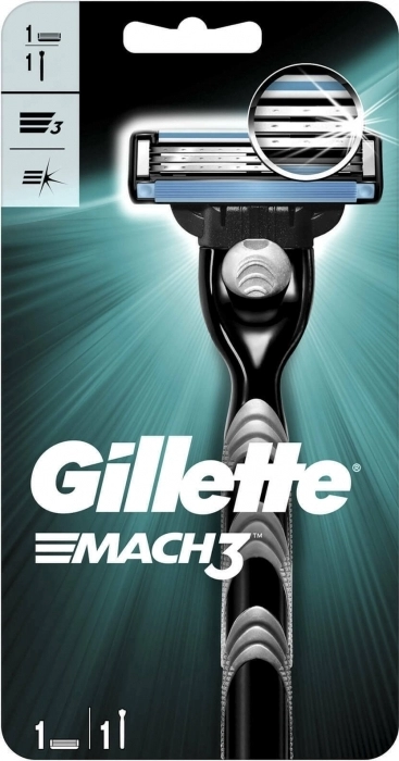 Maquinilla Gillette Mach3 + 1 Recambio Maquinilla Gillette Mach3 + 1 Recambio
