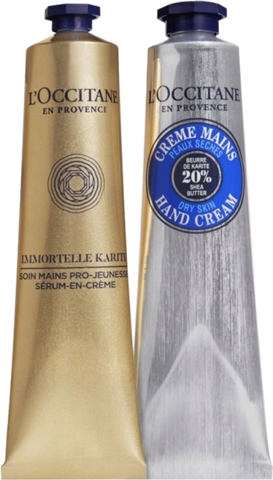 Set Creme Mains Peaux Seches Beurre de Karite 75ml + Shea Immortelle 75ml Set Creme Mains Peaux Seches Beurre de Karite 75ml + Shea Immortelle 75ml