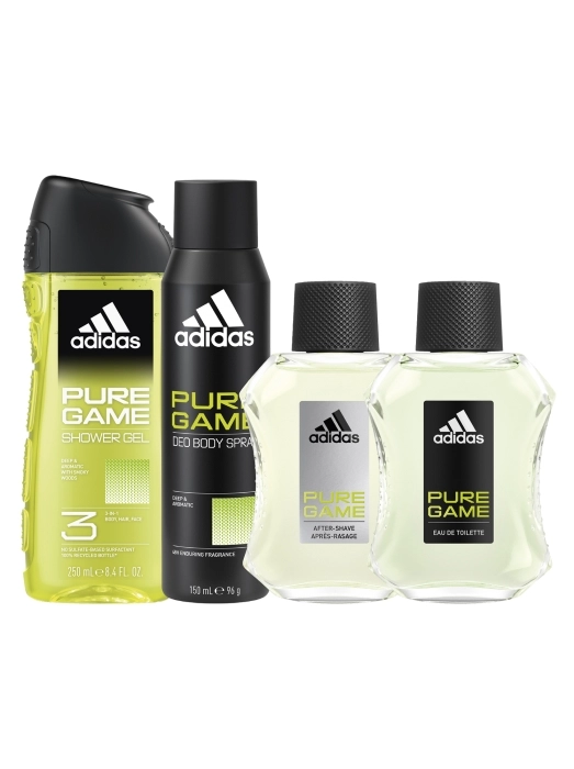 Red Perfume Set Adidas Pure Game Edt 100ml 3 Productos