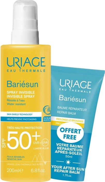 Set Bariésun Spray invisible SPF50+ 200ml + Repair Balm 50ml