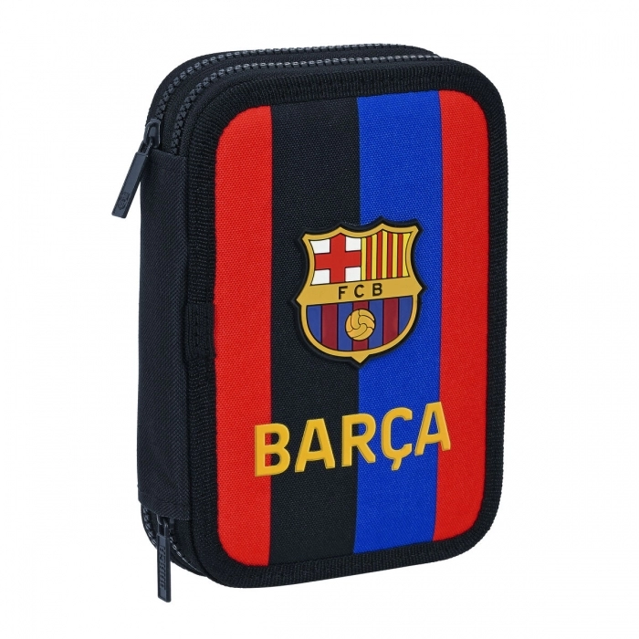 Plumier Doble F.C. Barcelona Granate Azul marino (34 Piezas)