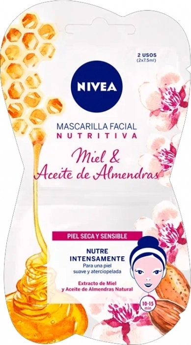 Mascarilla Facial Nutritiva con Miel y Aceite de Almendras Mascarilla Facial Nutritiva con Miel y Aceite de Almendras