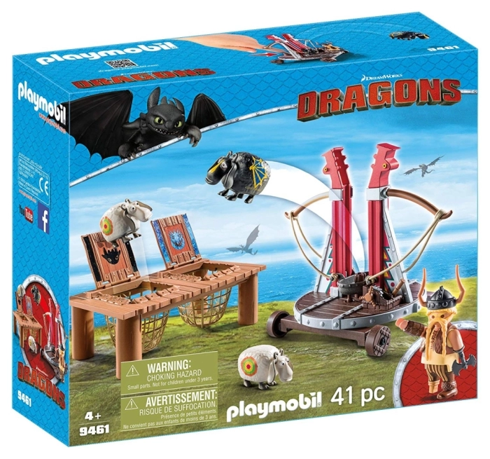 Playmobil Dragons con Lanzadera de Ovejas