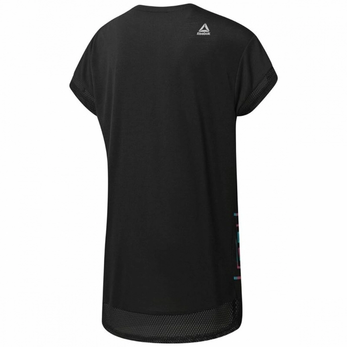Camiseta de Manga Corta Mujer Reebok Dance Girls Squad Negro Camiseta de Manga Corta Mujer Reebok Dance Girls Squad Negro