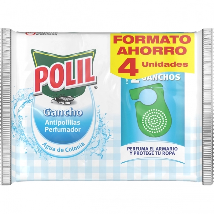 Gancho Antipolillas Perfumador Agua de Colonia Gancho Antipolillas Perfumador Agua de Colonia
