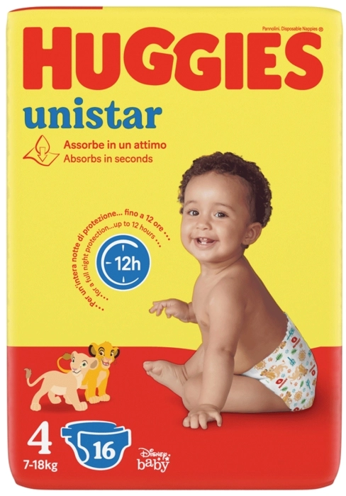 Huggies Unistar Talla 4 7-18kg Huggies Unistar Talla 4 7-18kg