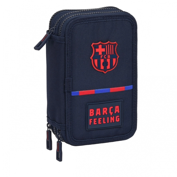 Estuche Escolar con Accesorios F.C. Barcelona (12.5 x 20.5 x 6 cm) (41 Piezas)