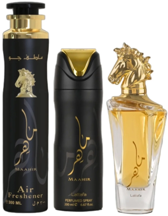 Set Maahir 100ml + Air Freshener 300ml + Perfumed Spray 200ml