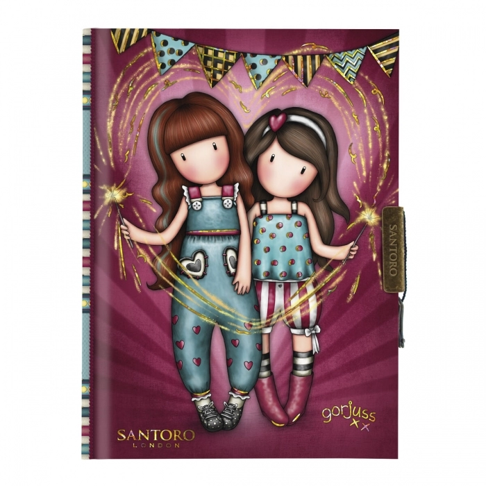 Diario Gorjuss Fireworks Granate (12.8 x 17.5 x 2 cm) Diario Gorjuss Fireworks Granate (12.8 x 17.5 x 2 cm)