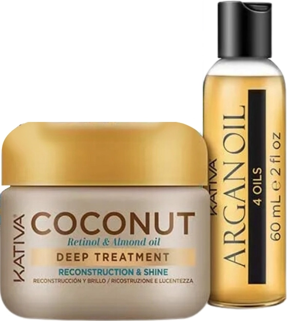 Set Coconut Deep Treatment 150ml + Argan Oil 60ml Set Coconut Deep Treatment 150ml + Argan Oil 60ml