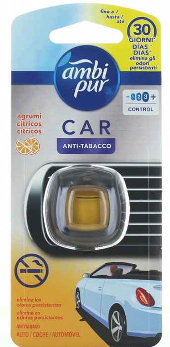 Ambientador Car Clip Cítrico Anti Tabaco 2ml Ambientador Car Clip Cítrico Anti Tabaco 2ml