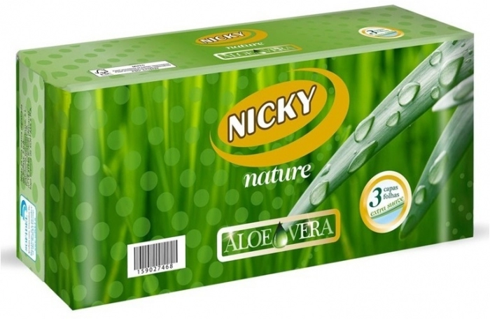 Pañuelos Faciales Perfumados con Loción de Aloe Vera Pañuelos Faciales Perfumados con Loción de Aloe Vera