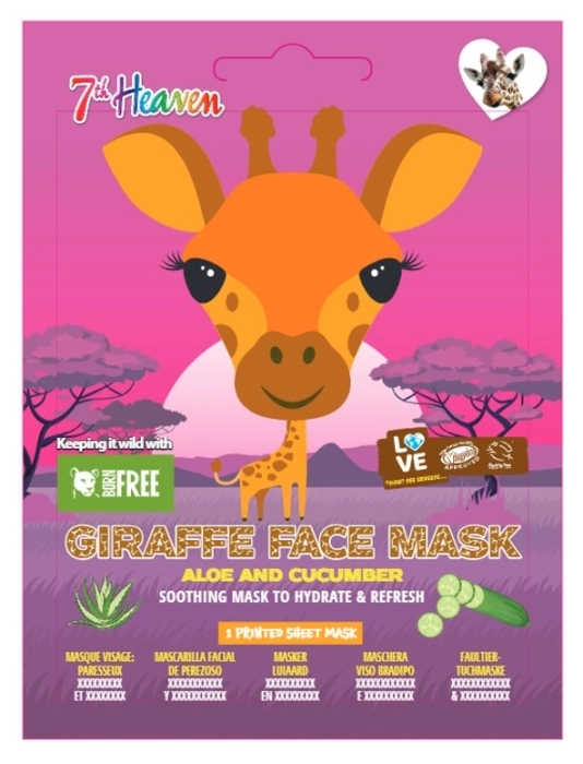 Giraffe Face Mask Aloe and Cucumber Giraffe Face Mask Aloe and Cucumber
