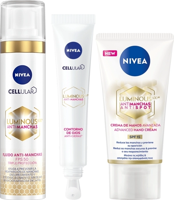 Set Luminous 630 Contorno de Ojos 15ml + Crema de Día 40ml + Crema de Manos 50ml Set Luminous 630 Contorno de Ojos 15ml + Crema de Día 40ml + Crema de Manos 50ml