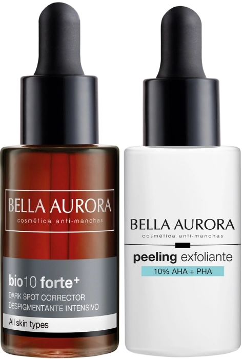 Set Bio10 Forte+ Sérum Despigmentante Intensivo 30ml + Peeling Exfoliante 30ml Set Bio10 Forte+ Sérum Despigmentante Intensivo 30ml + Peeling Exfoliante 30ml