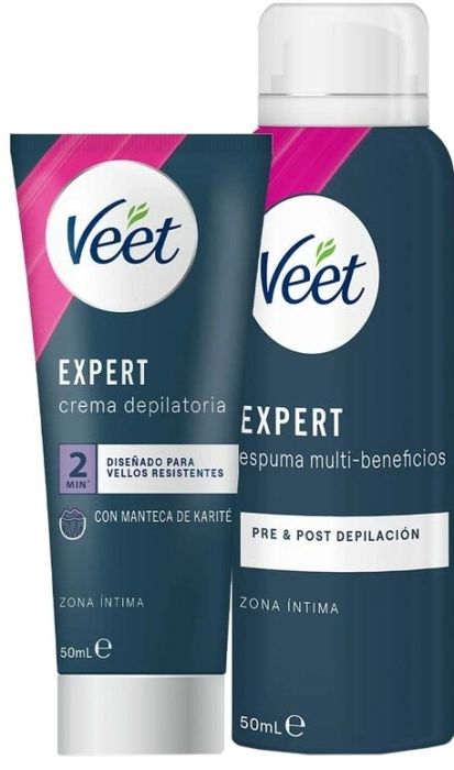 Kit de Expert Crema Depilatoria 50ml + Espuma Multi Beneficios 50ml Kit de Expert Crema Depilatoria 50ml + Espuma Multi Beneficios 50ml