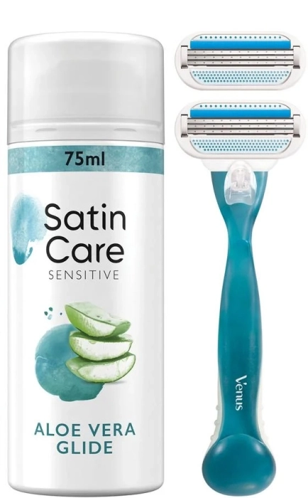 Set Maquinilla Venus Skin Cushion + 1 recarga + Aloe Vera Glide 75ml Set Maquinilla Venus Skin Cushion + 1 recarga + Aloe Vera Glide 75ml