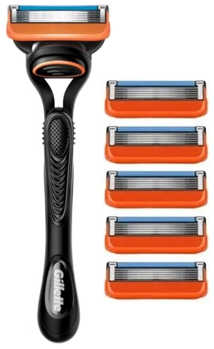 Set Gillette Fusion 5 + 5 Recambios Set Gillette Fusion 5 + 5 Recambios