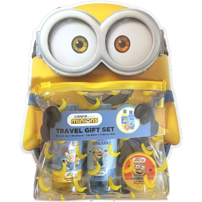 Set Minions Shower Gel 60ml + Shampoo 60ml + Lip Balm 10g + Neceser Set Minions Shower Gel 60ml + Shampoo 60ml + Lip Balm 10g + Neceser