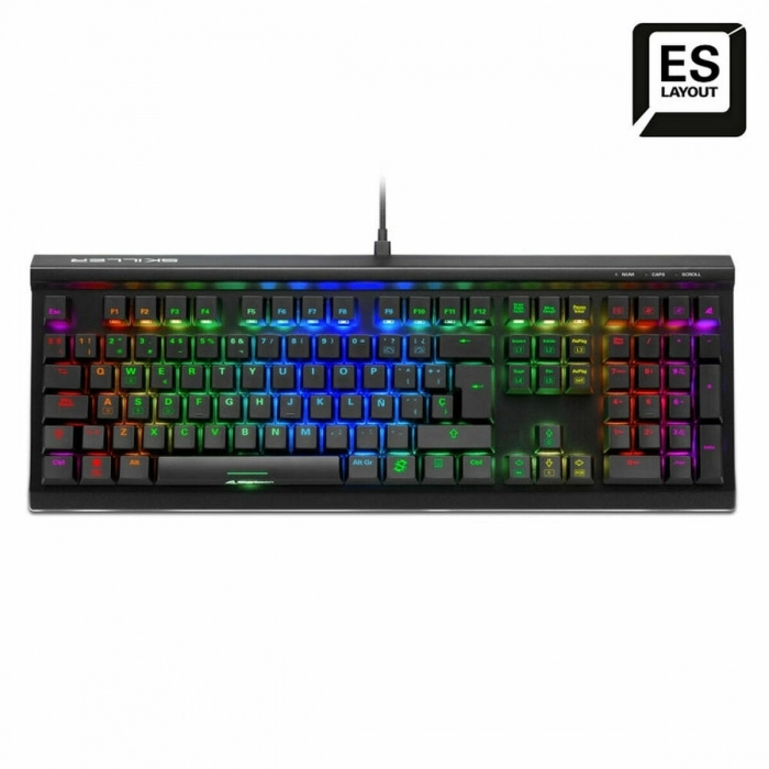 Teclado Gaming Sharkoon SGK60 RGB Negro Español