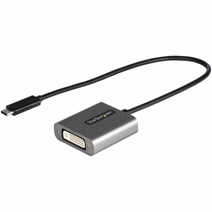 Adaptador USB C a DVI Startech CDP2DVIEC            Negro