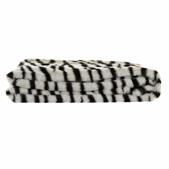 Manta DKD Home Decor Salvaje Negro Gris Blanco (130 x 170 x 2 cm) Manta DKD Home Decor Salvaje Negro Gris Blanco (130 x 170 x 2 cm)