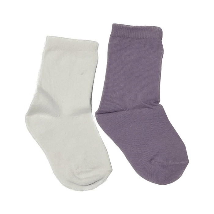 Pack de 2 Calcetines Grain de Ble Blanco/Lila Pack de 2 Calcetines Grain de Ble Blanco/Lila