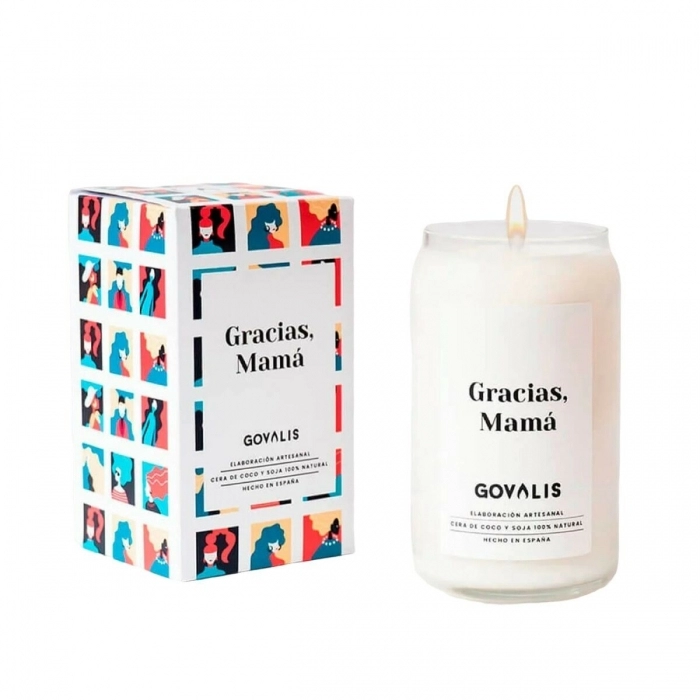 Vela Perfumada GOVALIS Gracias Mamá (500 g) Vela Perfumada GOVALIS Gracias Mamá (500 g)