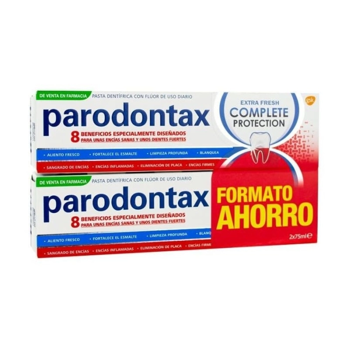 Parodontax complete protection extra fresh 2 envases 75 ml Parodontax complete protection extra fresh 2 envases 75 ml