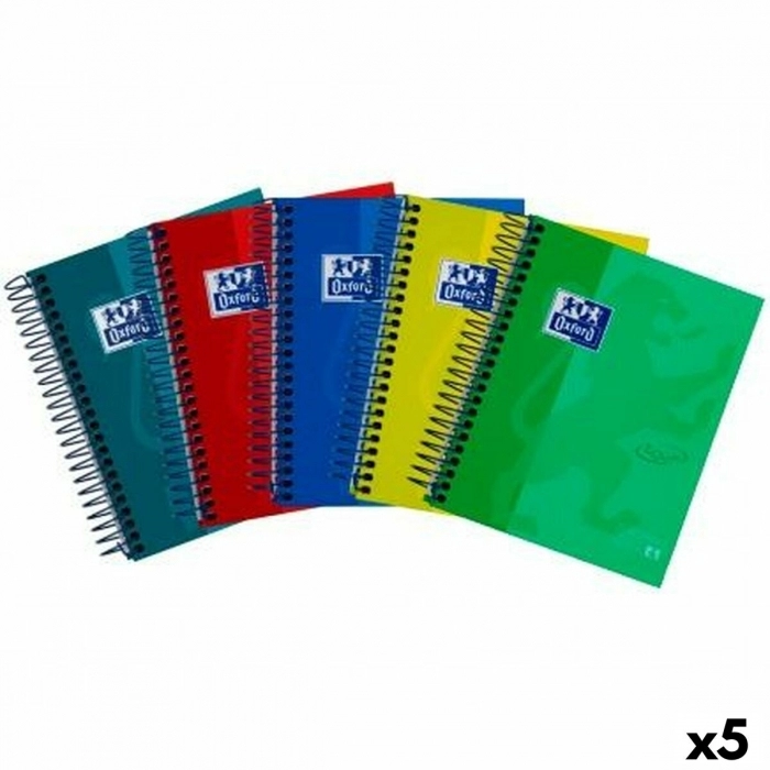 Set de Cuadernos Oxford European Book 4 Multicolor 18 120 Hojas (5 Unidades) Set de Cuadernos Oxford European Book 4 Multicolor 18 120 Hojas (5 Unidades)