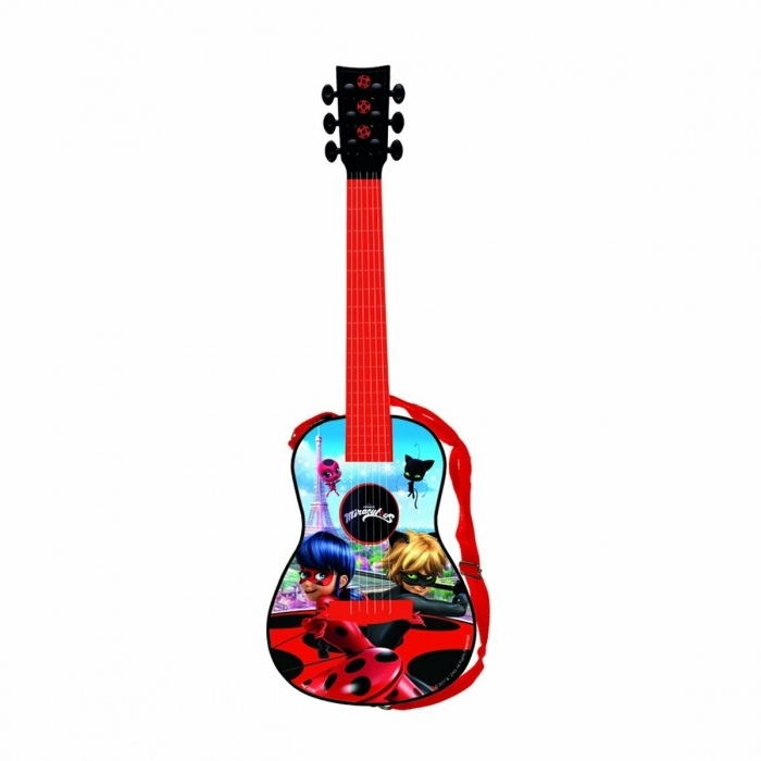 Guitarra Infantil Lady Bug Rojo