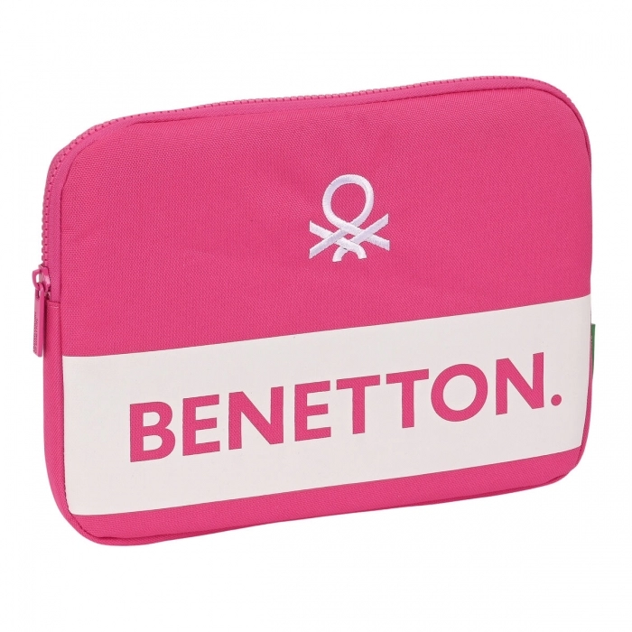 Funda para Portátil Benetton Raspberry Fucsia (31 x 23 x 2 cm)