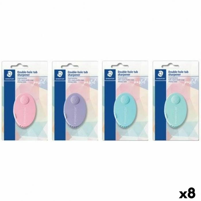 Sacapuntas Staedtler 512 Doble Plástico Pastel (8 Unidades) Sacapuntas Staedtler 512 Doble Plástico Pastel (8 Unidades)