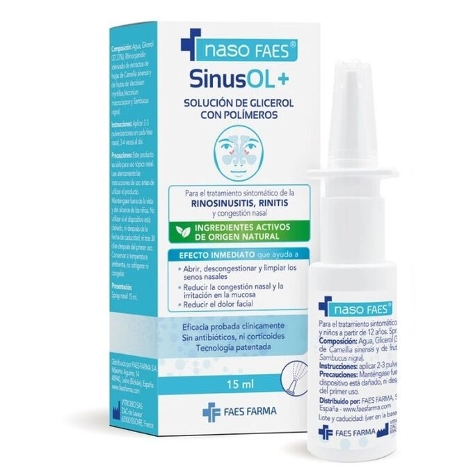 Naso faes sinusol+ 1 spray nasal 15 ml Naso faes sinusol+ 1 spray nasal 15 ml