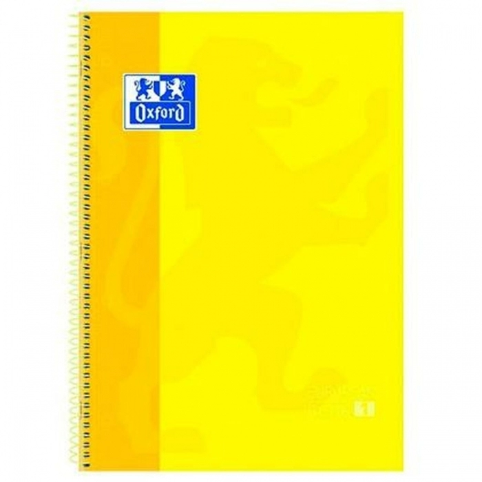 Cuaderno Oxford European Book Amarillo A4 5 Unidades