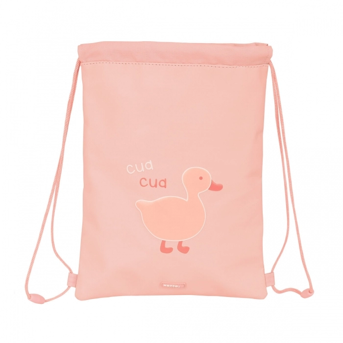 Bolsa Mochila con Cuerdas Safta Patito Rosa