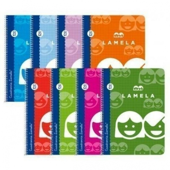 Cuaderno Lamela Multicolor 40 Hojas Cuarto (10 Unidades) Cuaderno Lamela Multicolor 40 Hojas Cuarto (10 Unidades)