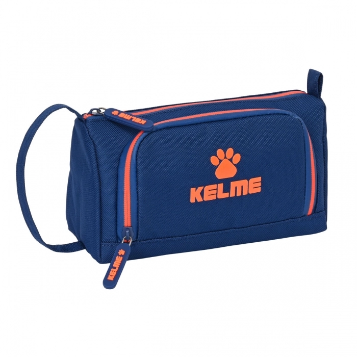 Estuche Escolar con Accesorios Kelme Navy blue Naranja Azul marino (20 x 11 x 8.