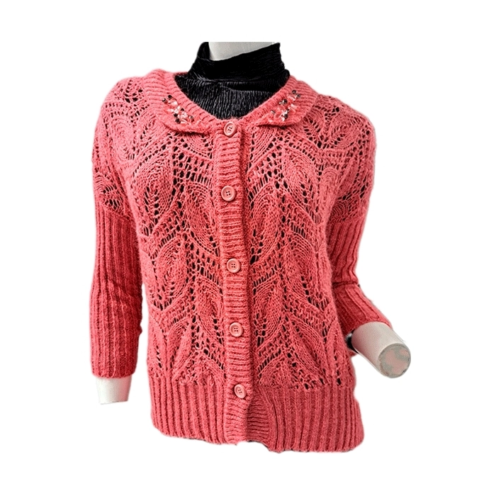 Chaquetilla de Crochet Rosa Punch Chaquetilla de Crochet Rosa Punch