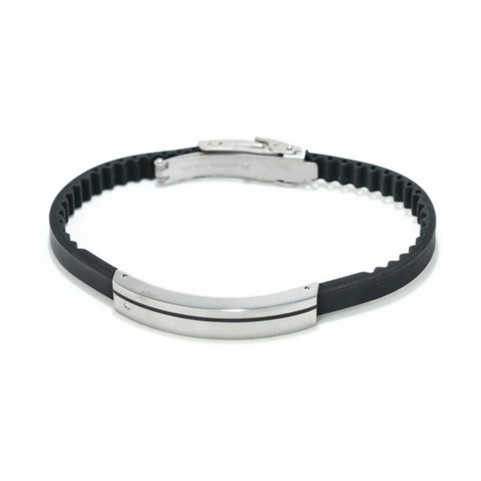 Pulsera Mujer Xenox X1551 Negro Caucho (21 cm)