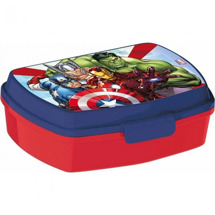 Fiambrera para Sandwich The Avengers Infinity Azul Plástico Rojo (17 x 5.6 x 13.