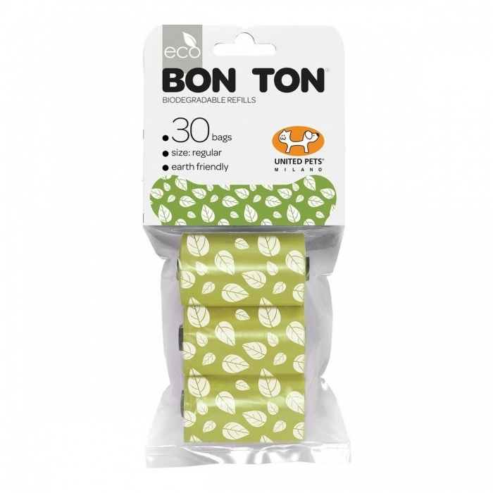 Bolsas higiénicas United Pets Bon Ton Nano Perro Verde (3 x 10 uds)