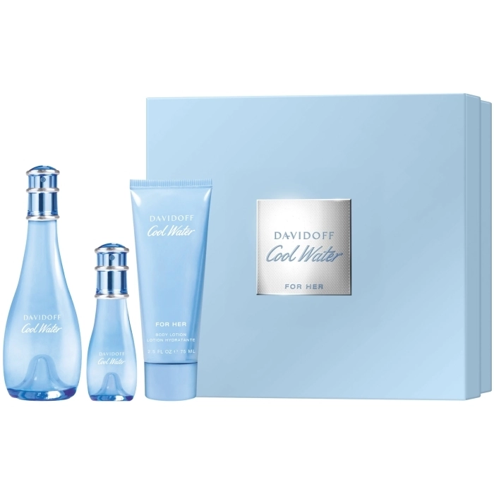 Set Cool Water Woman 100ml + 15ml + Body Lotion 75ml