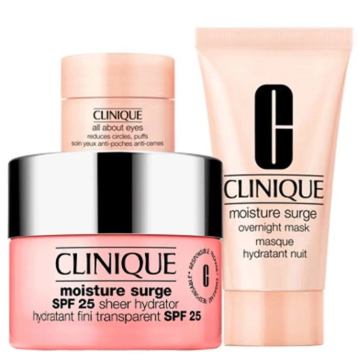 Set Moisture Surge SPF25 Sheer Hydrator 50ml + 2 minis Set Moisture Surge SPF25 Sheer Hydrator 50ml + 2 minis