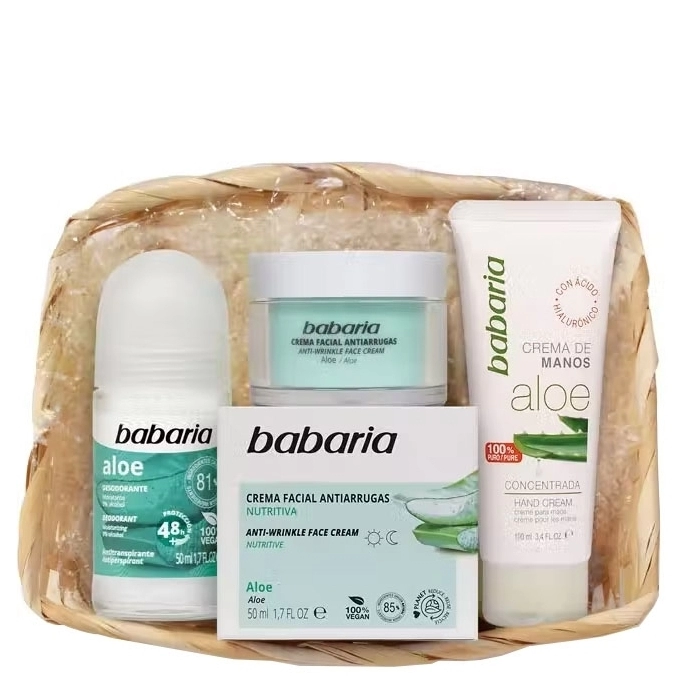 Red Perfume: Set Aloe Vera Facial Antiarrugas 50ml+ Crema Manos 50ml + Deo  75ml