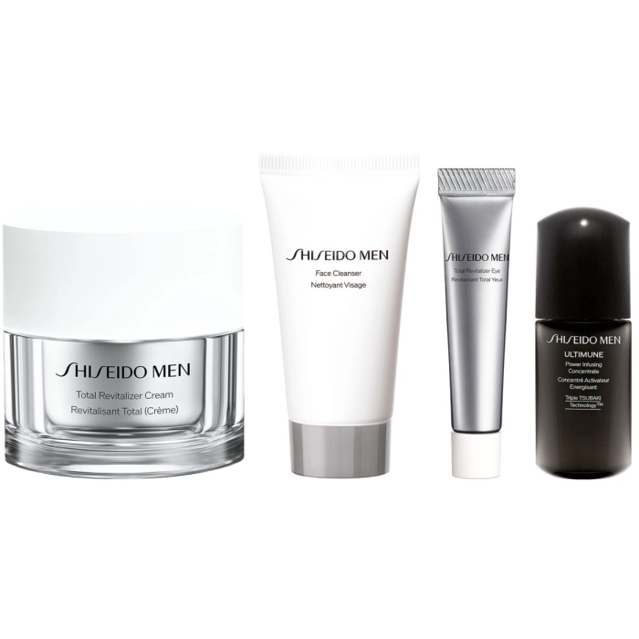 Set Shiseido Men Total Revitalizer Cream 50ml + 3 Productos