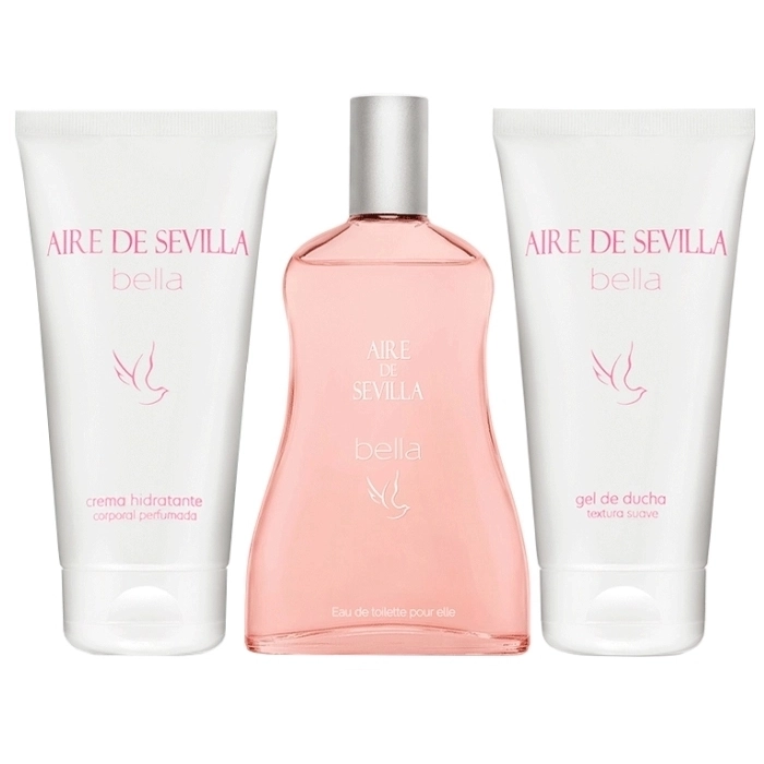 Set Aire de Sevilla Bella 150ml + Gel de ducha 150ml + Crema Corporal 150ml Set Aire de Sevilla Bella 150ml + Gel de ducha 150ml + Crema Corporal 150ml